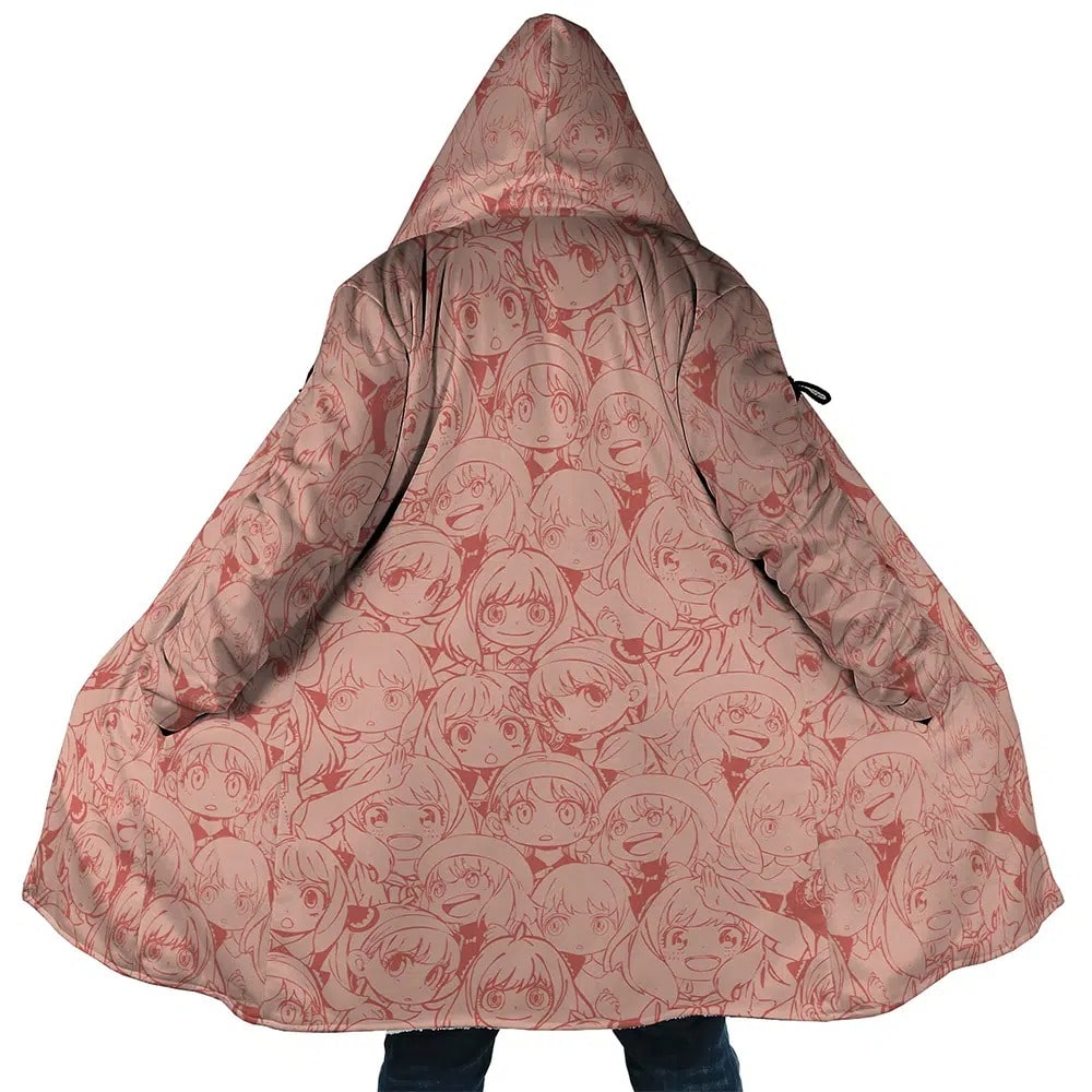 Kawaii Sketch Hooded Dream Cloak Coat