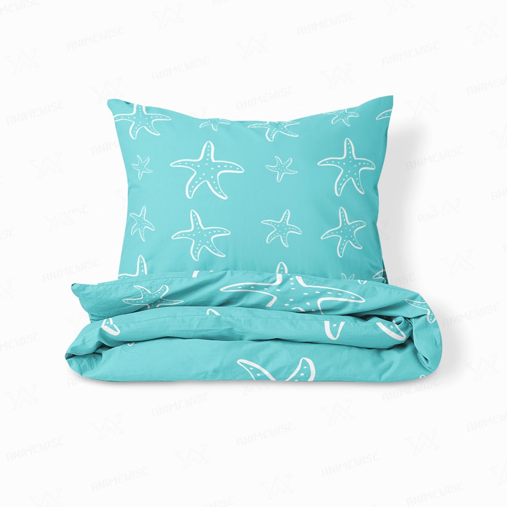 Star Fish Brushed Exquisite Microfiber Printed Duvet Cover Bedding