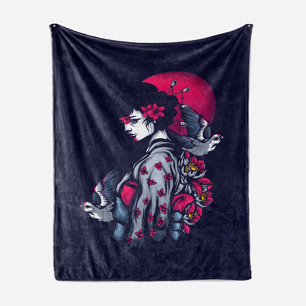 Story of A Geisha Aesthetic Blanket