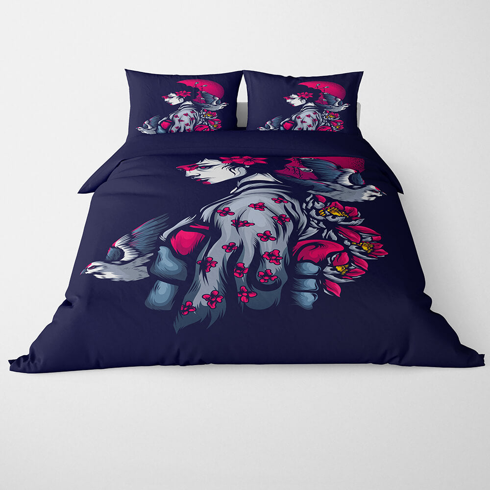 Story of A Geisha Aesthetic Duvet Cover Bedding