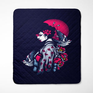 Story of A Geisha Aesthetic Quilt Bedding