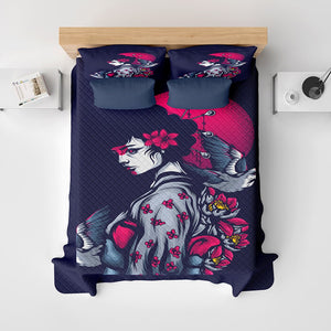 Story of A Geisha Aesthetic Quilt Bedding