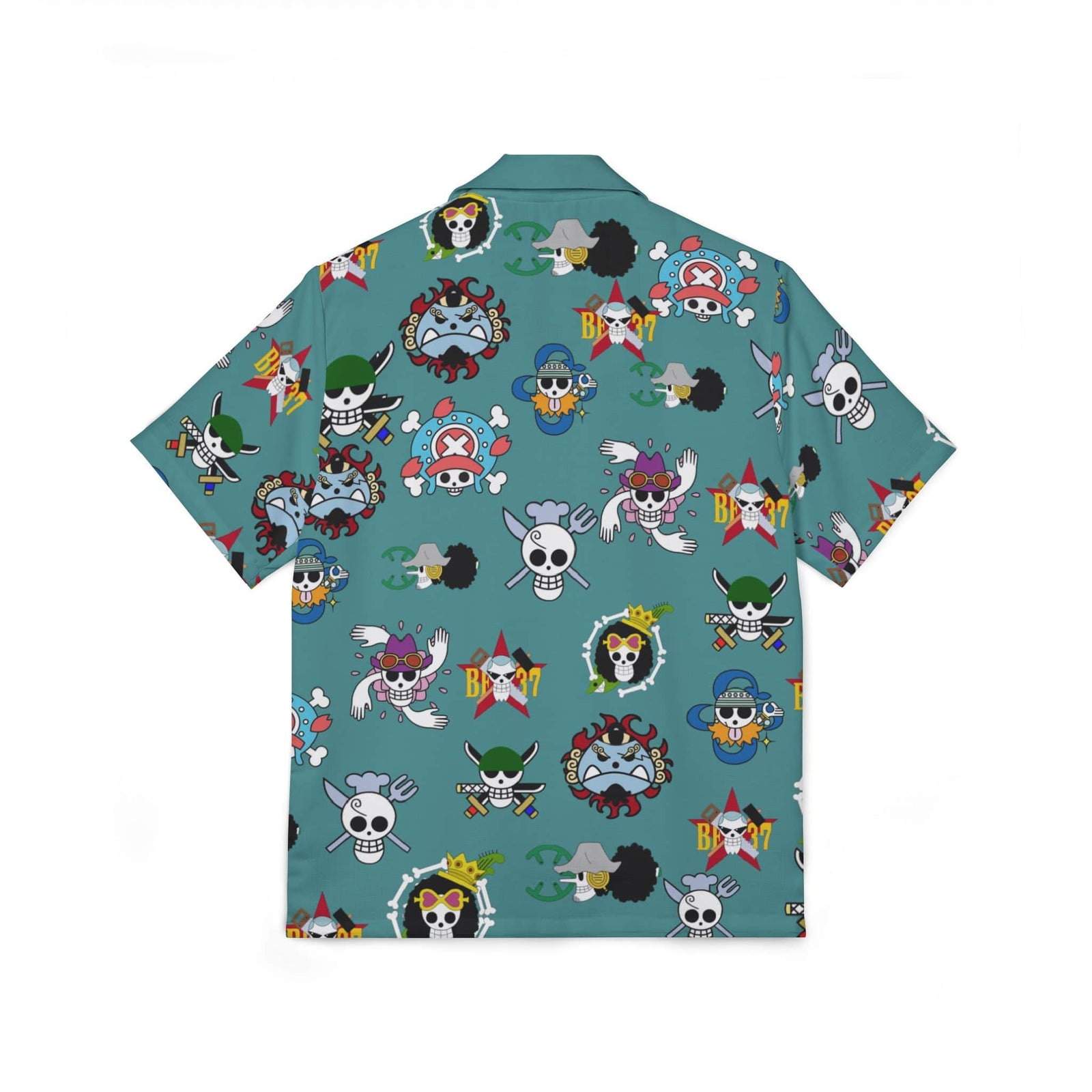 Straw Hat Crew Jolly Roger Hawaiian Camp Shirt