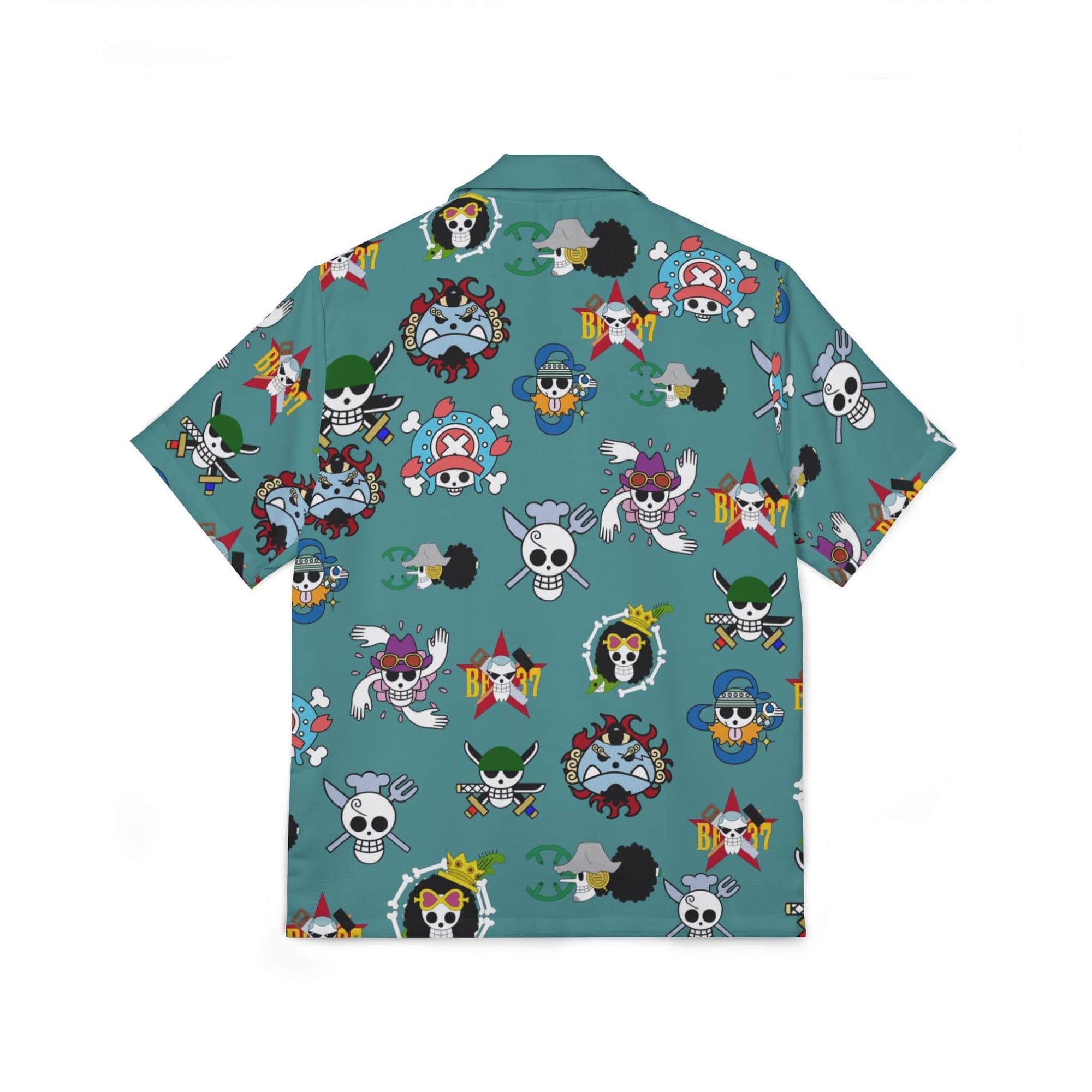 Straw Hat Crew Jolly Roger Hawaiian Camp Shirt