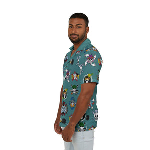 Straw Hat Crew Jolly Roger Hawaiian Camp Shirt