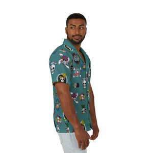 Straw Hat Crew Jolly Roger Hawaiian Camp Shirt