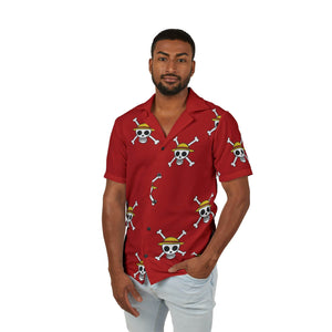 Jolly Roger Hawaiian Camp Shirt