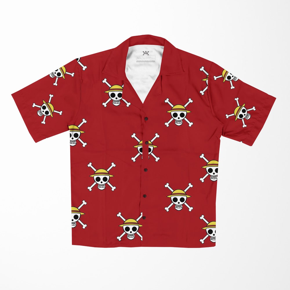 Luffy Straw Hat Pirates Jolly Roger Hawaiian Shirt