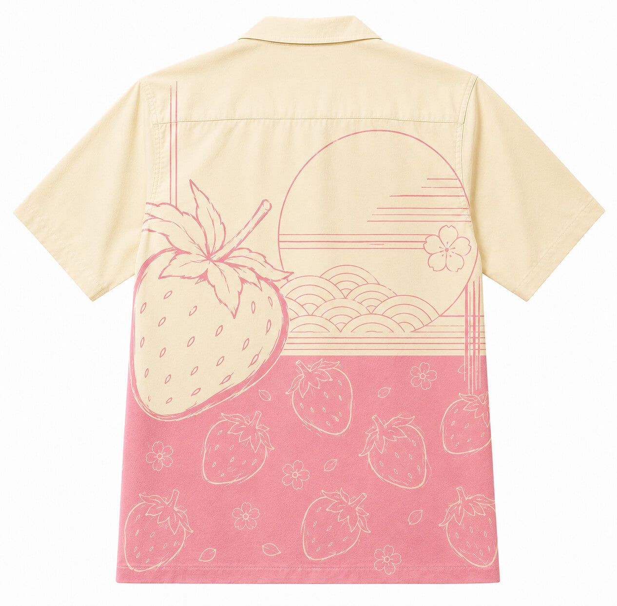 Strawberry Bloom Hawaiian Shirt