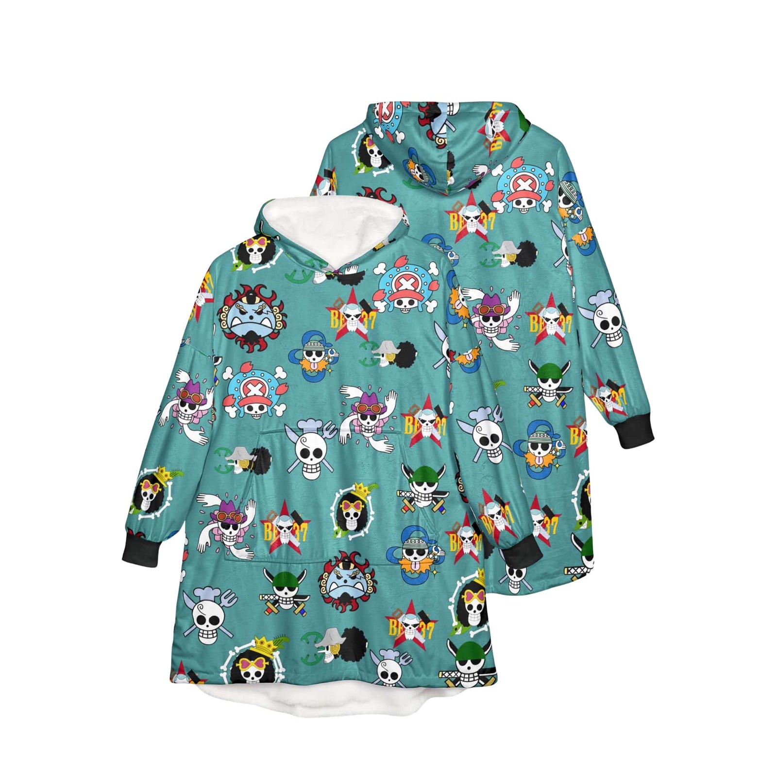 All Strawhat Jolly Roger Oversized Blanket Hoodie