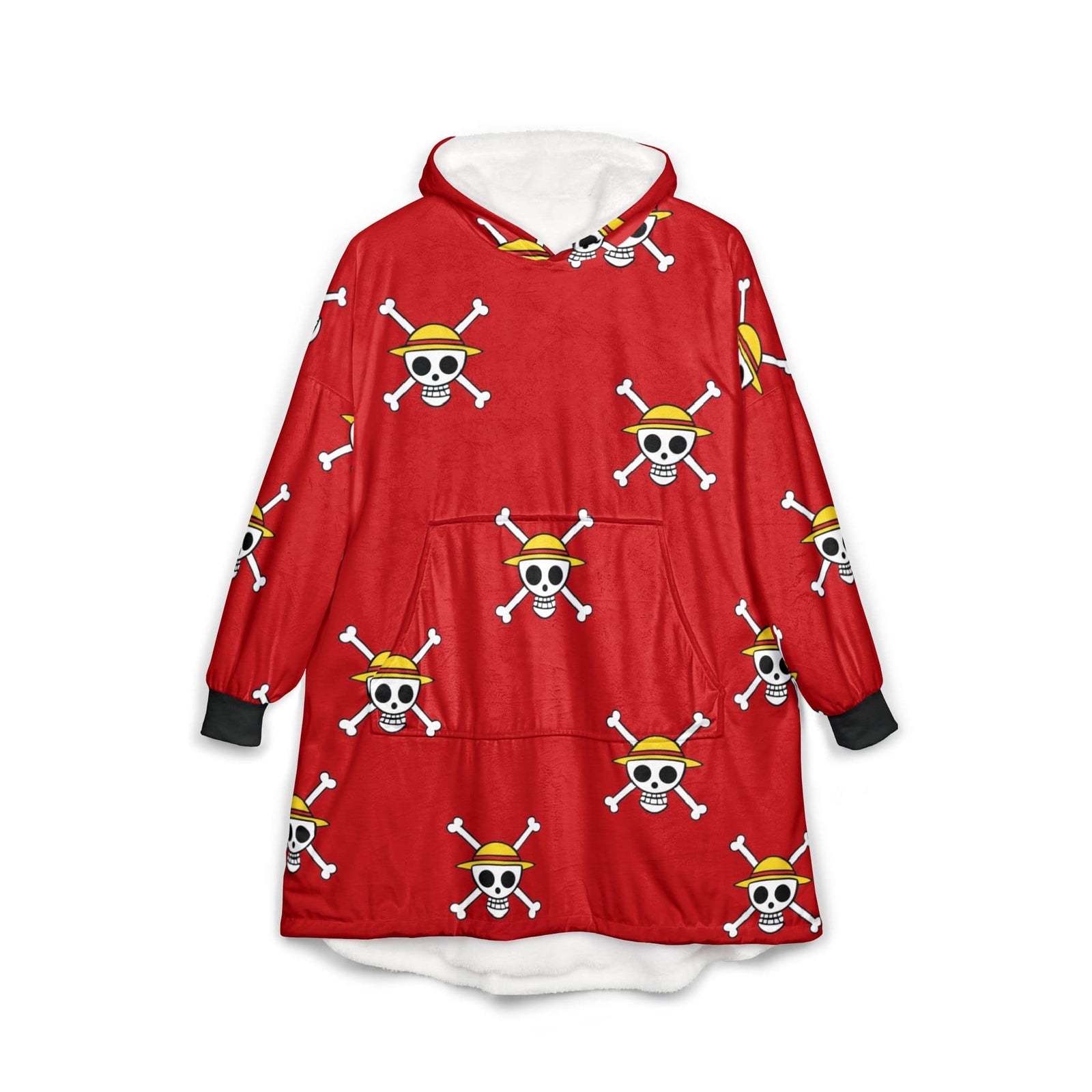 Jolly Roger Pattern OP Blanket Hoodie