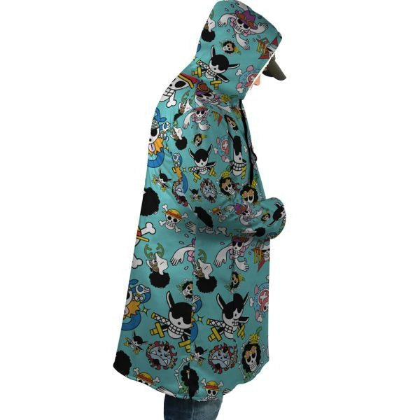 Jolly Roger AOP Hooded Coak Coat