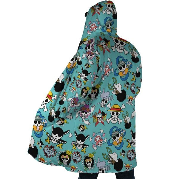 Jolly Roger AOP Hooded Coak Coat