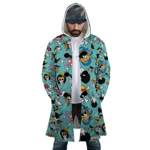 Jolly Roger AOP Hooded Coak Coat