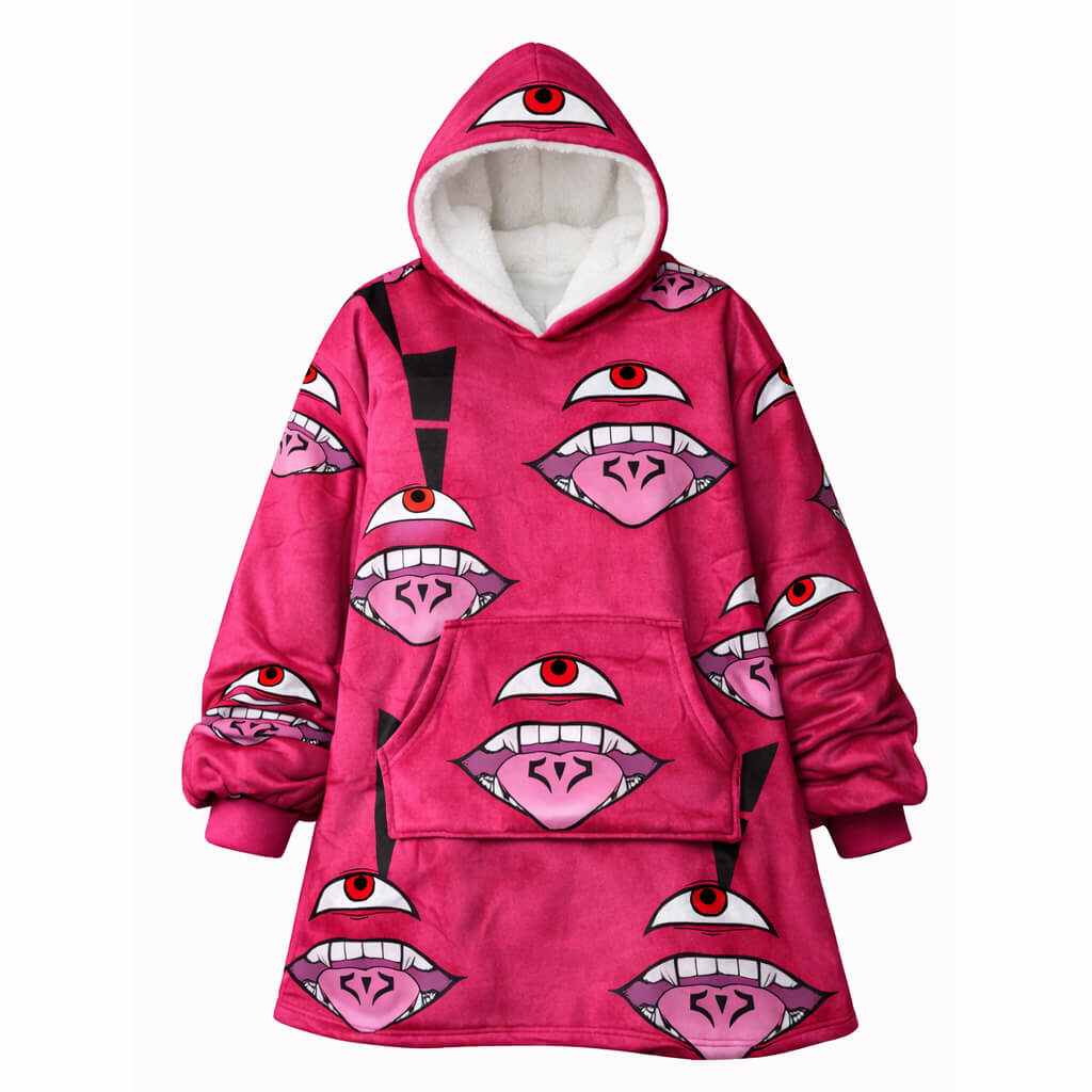 Curse King JJK Oversized Blanket Hoodie