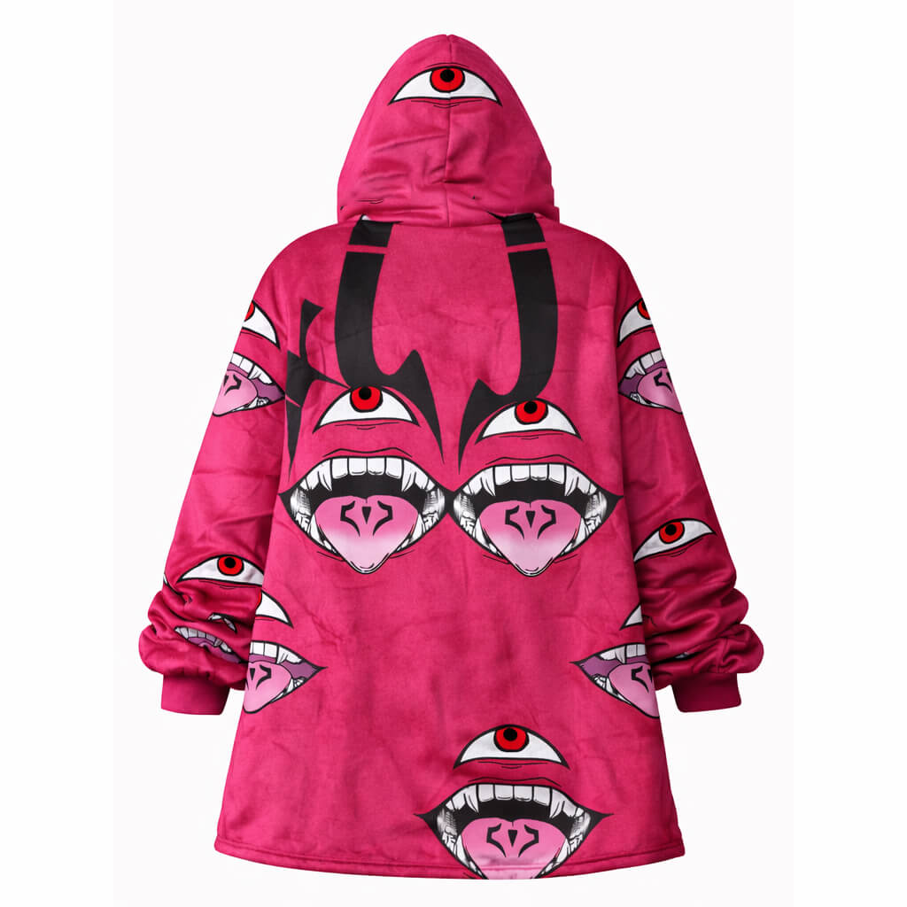 Curse King JJK Oversized Blanket Hoodie