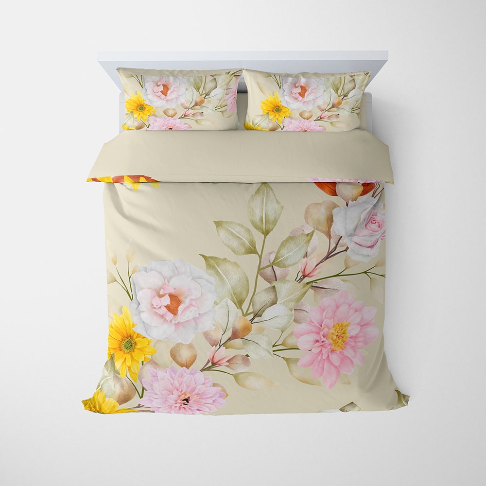 Summer Floral Seamless Comforter Bedding