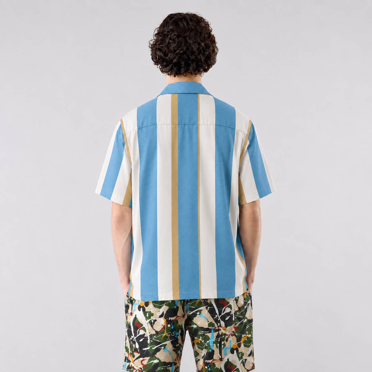 Summer Tide Graphic Button-Up Shirt