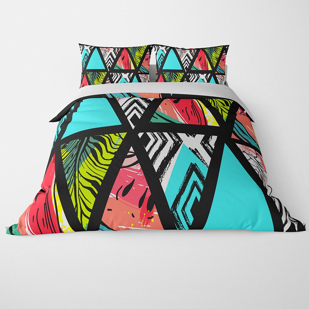 Summer Time Tropical Brushed Duvet Cover Bedding