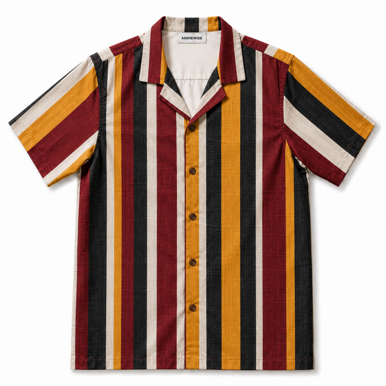 Sundown Stripe Graphic Button-Up Shirt