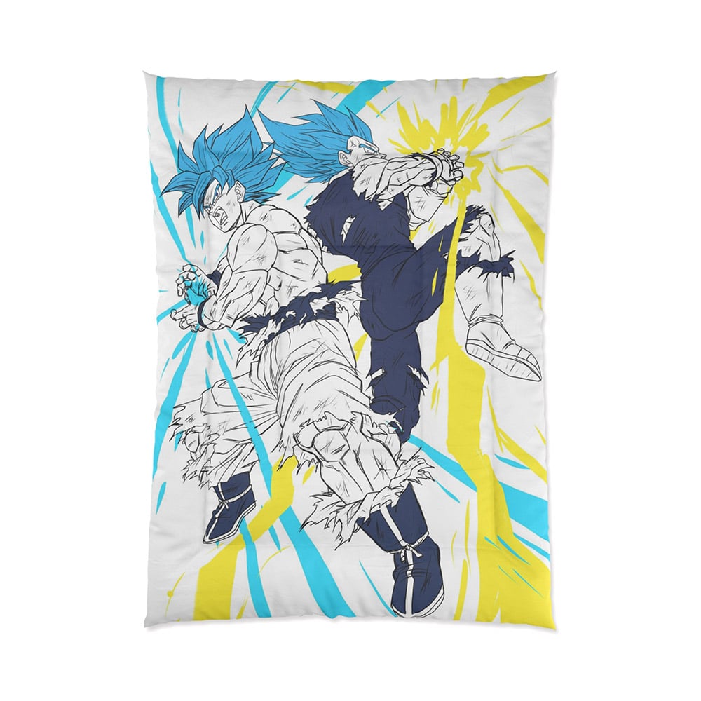 Super Saiyan Comforter Set - Goku Vegeta Bedding