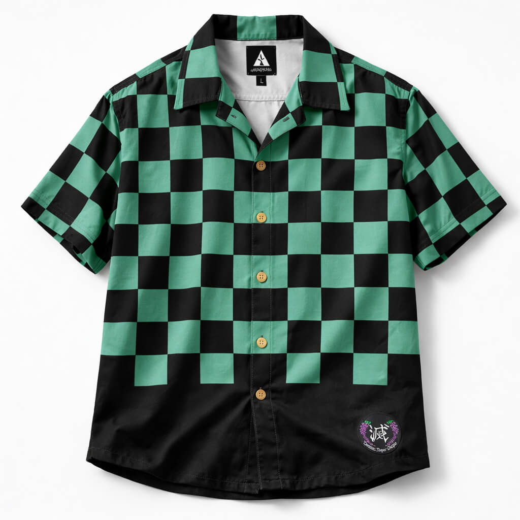 DS New Check Pattern Hawaiian Shirt