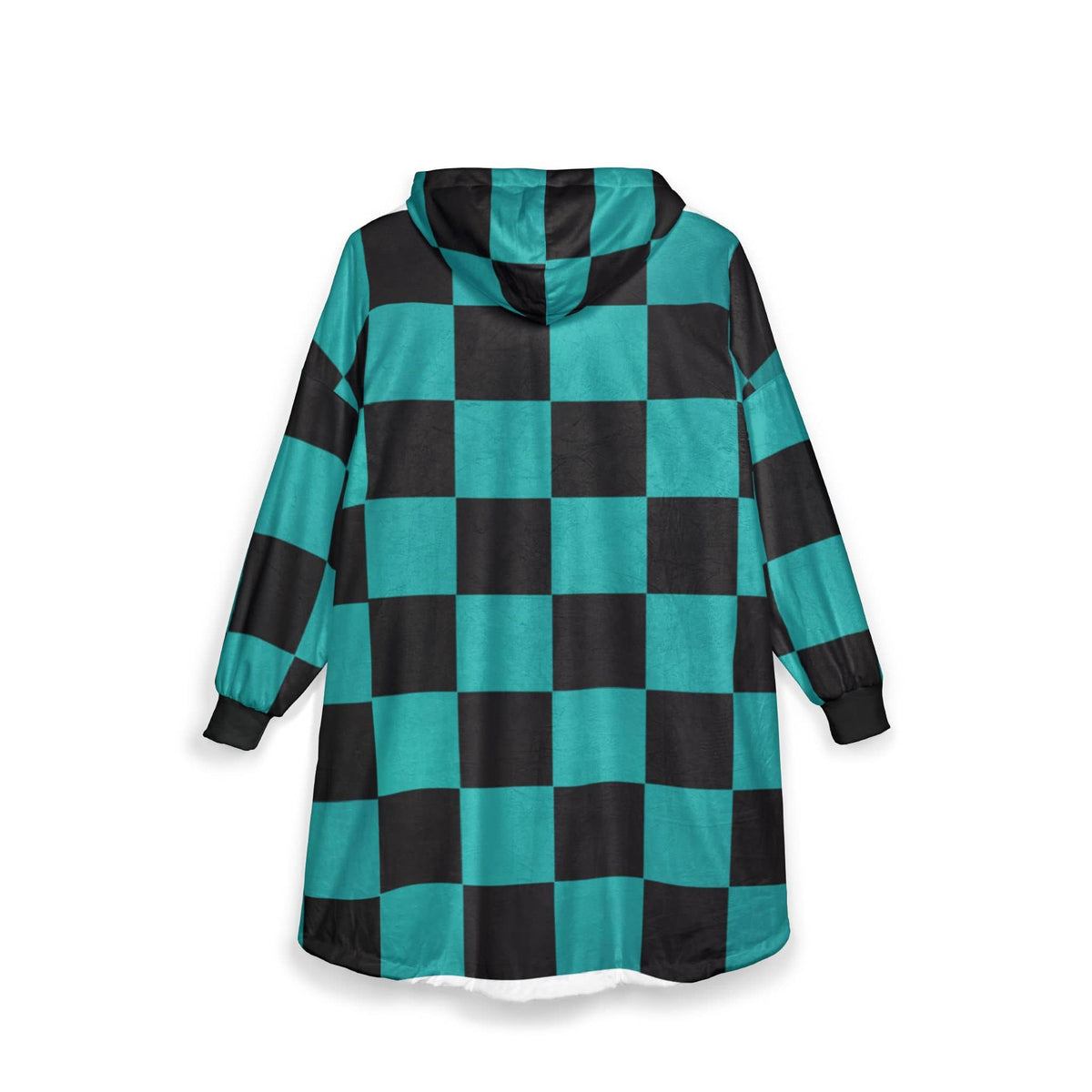kimetsu na Classic Green Check Blanket Hoodie