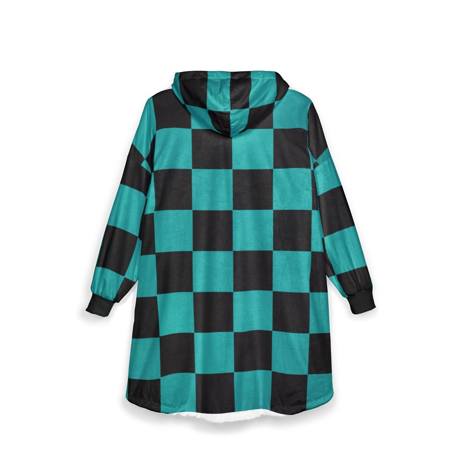 kimetsu na Classic Green Check Blanket Hoodie