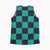 Demon Corp Classic Check Pattern Jersey Tank Top