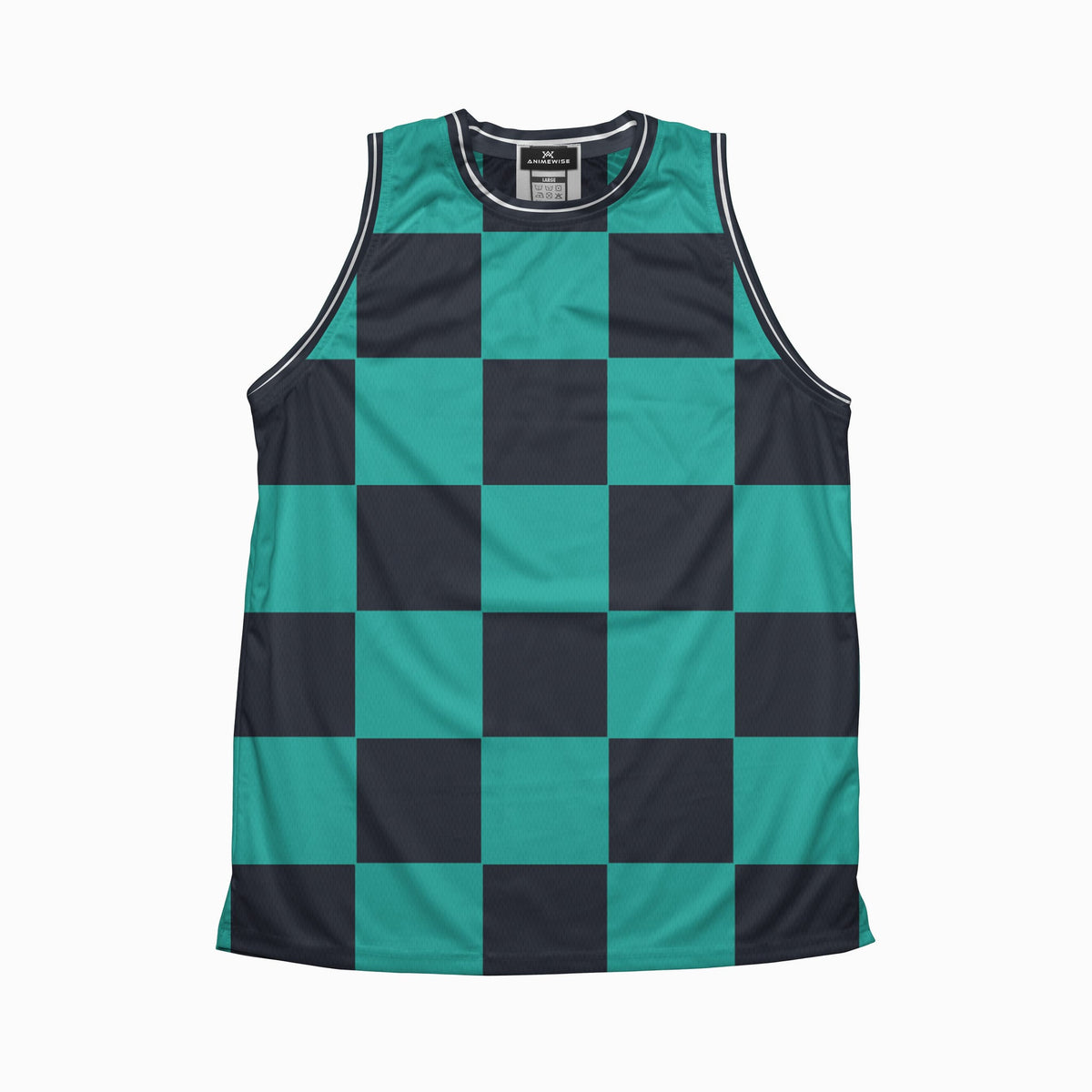 Demon Corp Classic Check Pattern Jersey Tank Top