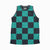 Demon Corp Classic Check Pattern Jersey Tank Top