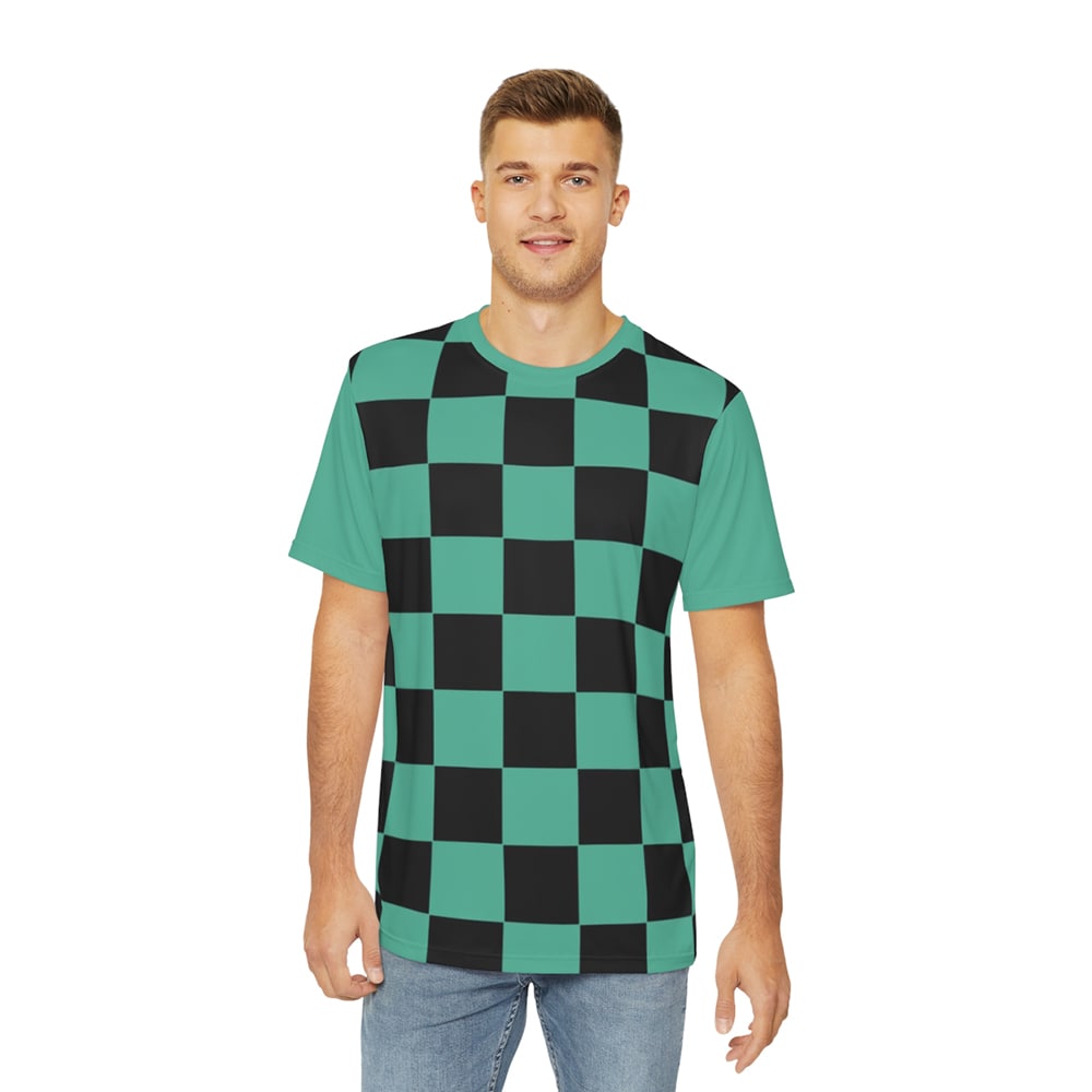 kimetsu Classic Green Check Demon Slaying Corp T-Shirt