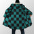 Classic Anime Check Pattern Hooded Cloak Coat