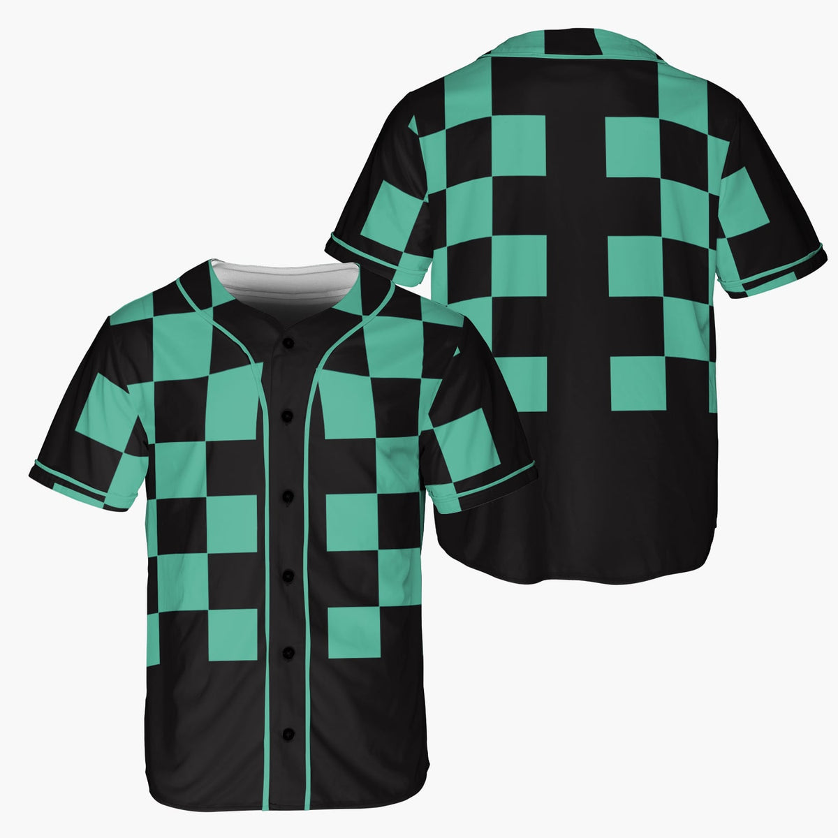 DS Classic Check Pattern Baseball Jersey