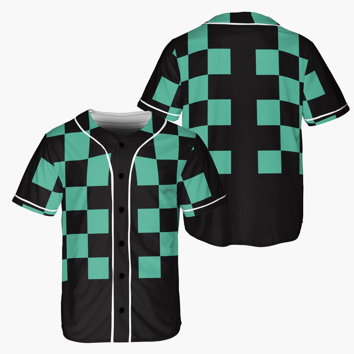 DS Classic Check Pattern Baseball Jersey