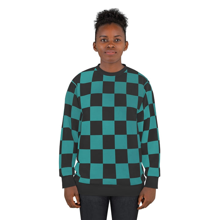 Kakushaku no Ko Check Pattern Sweatshirt