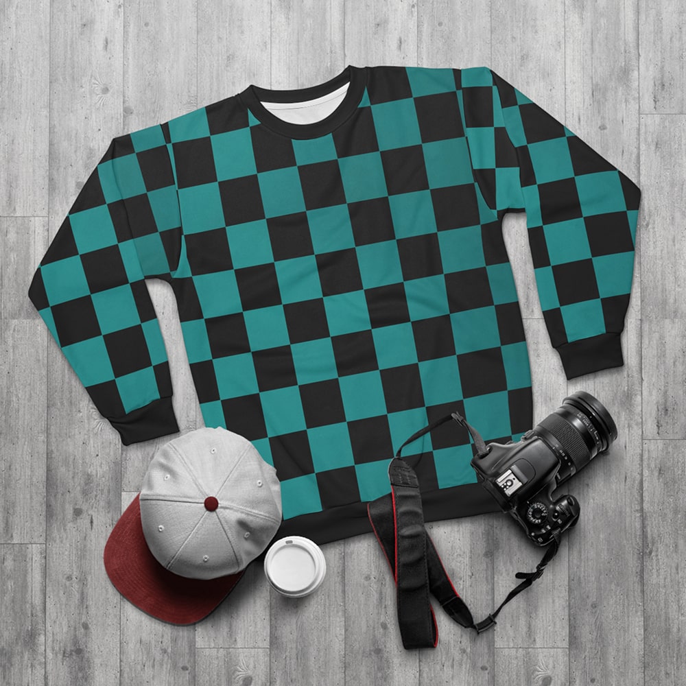 Kakushaku no Ko Check Pattern Sweatshirt