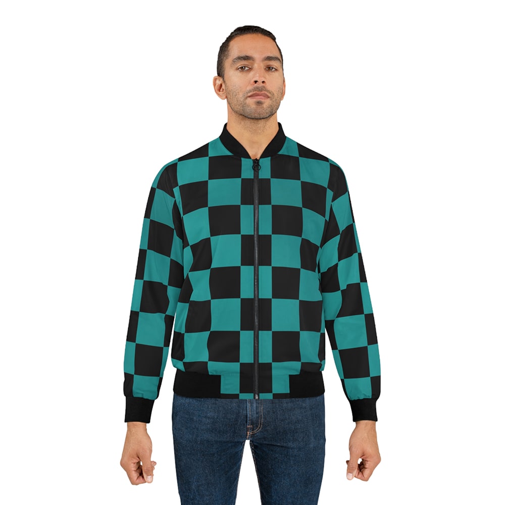DS Classic Check Pattern Bomber Jacket