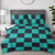 Kimetsu Classic Green Check Pattern Comforter Bedding
