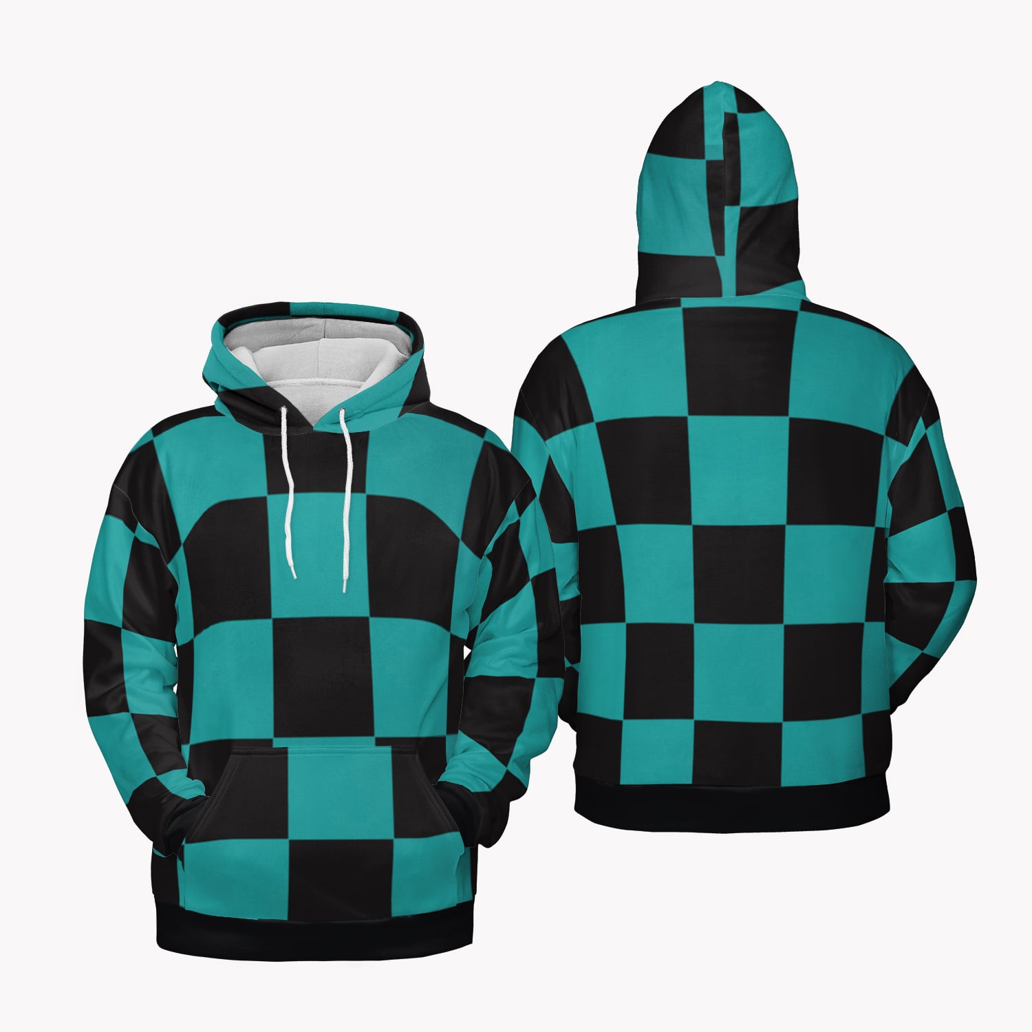 DS Classic Green Check Pullover Hoodie