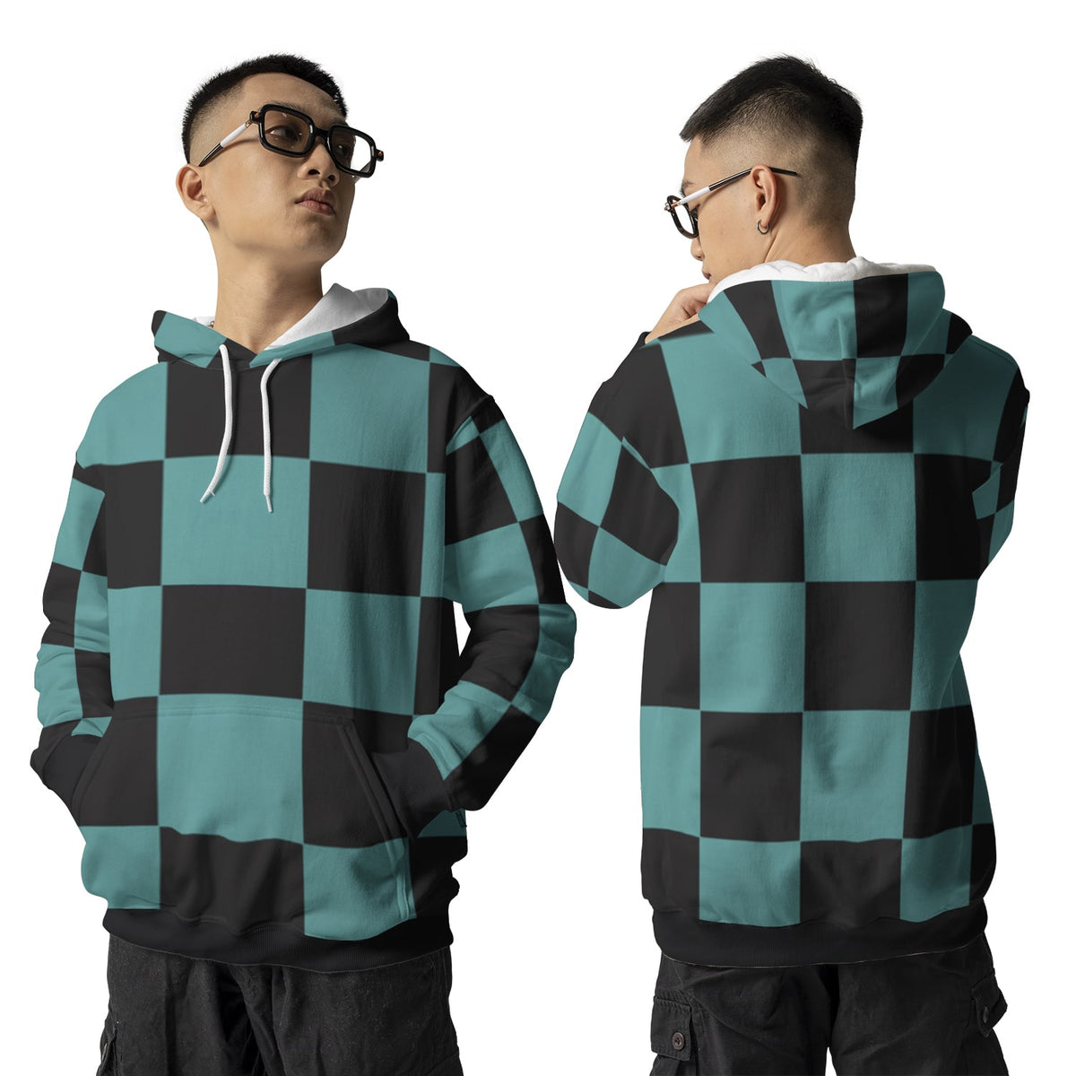 DS Classic Green Check Pullover Hoodie