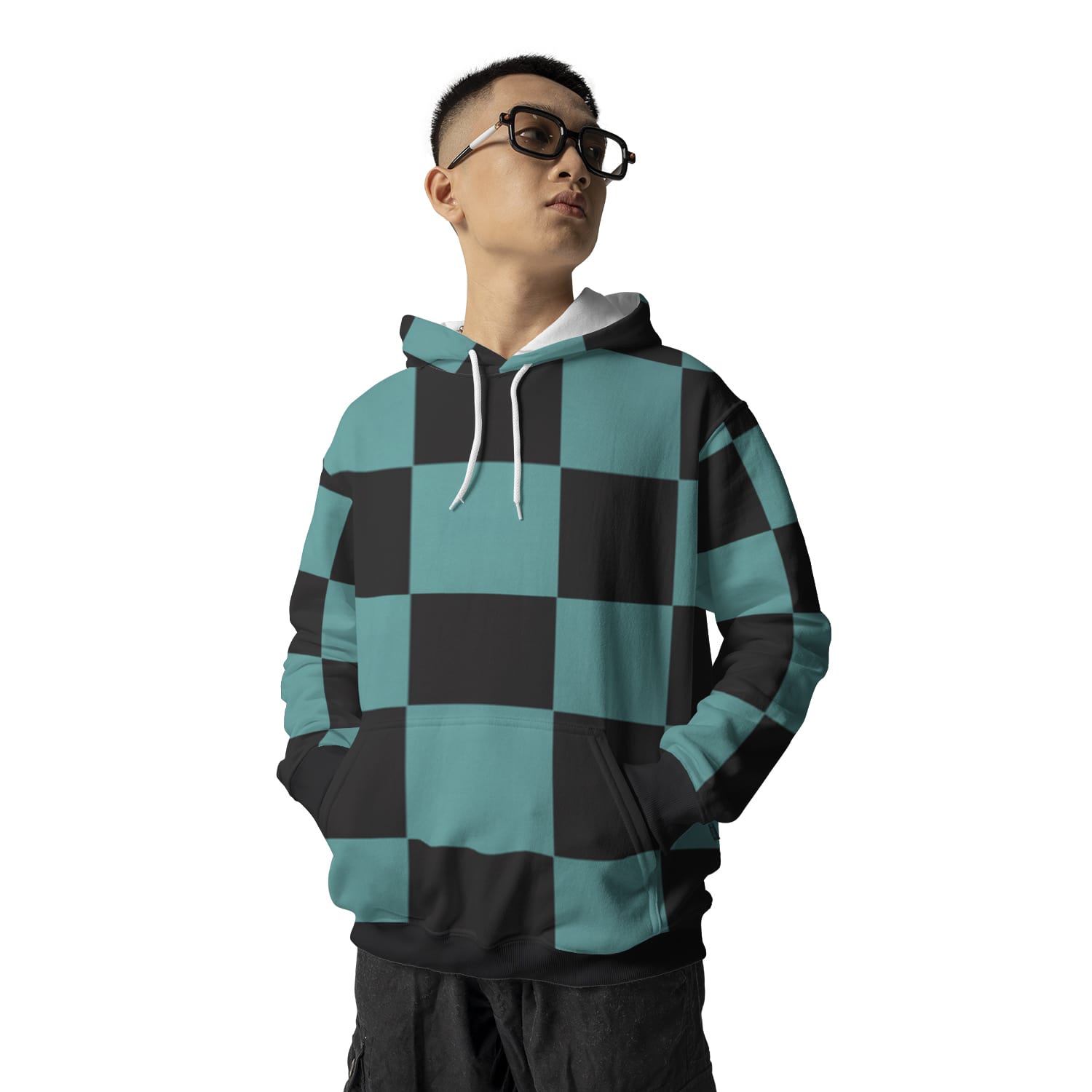 DS Classic Green Check Pullover Hoodie