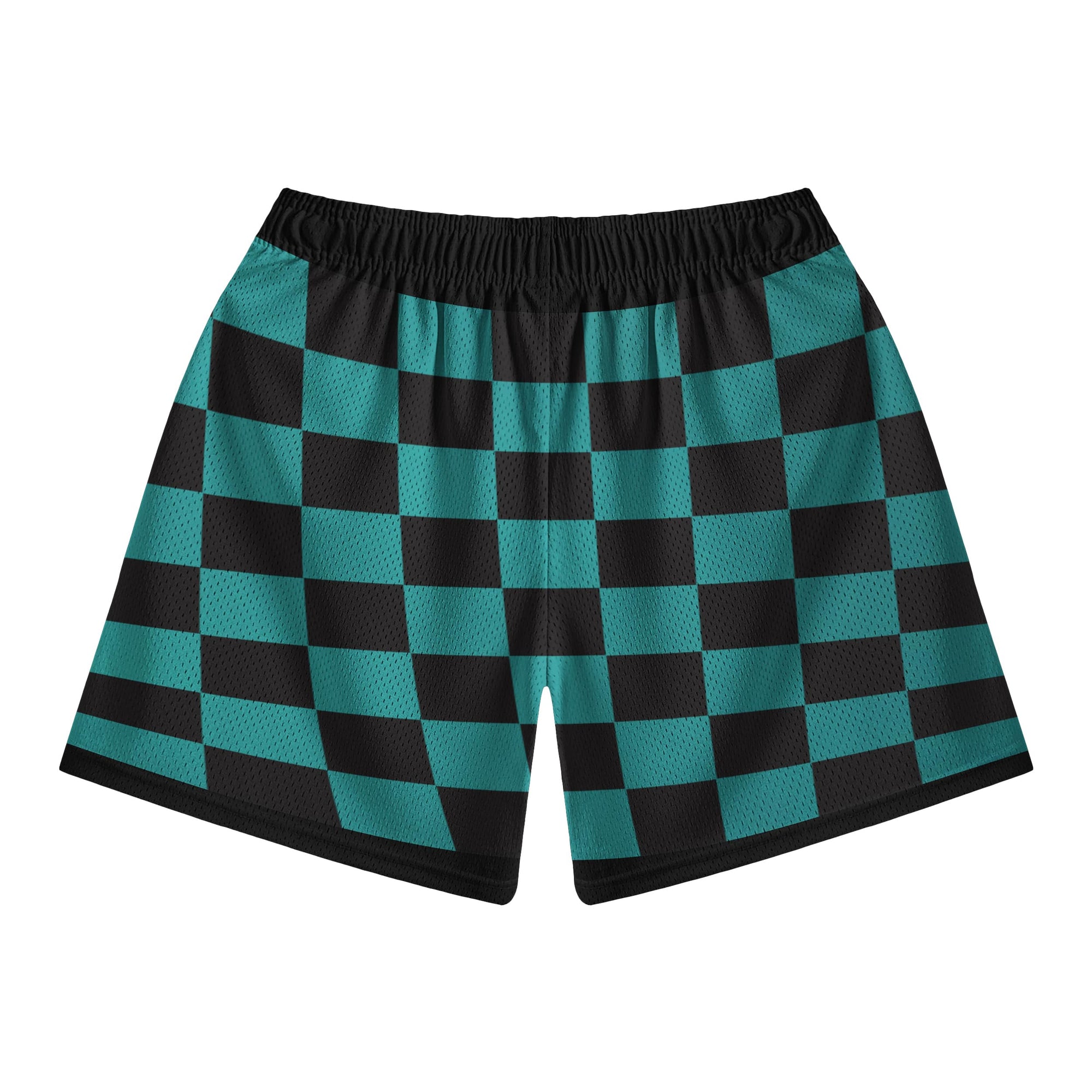 kimetsu Classic Green Check Mesh Shorts