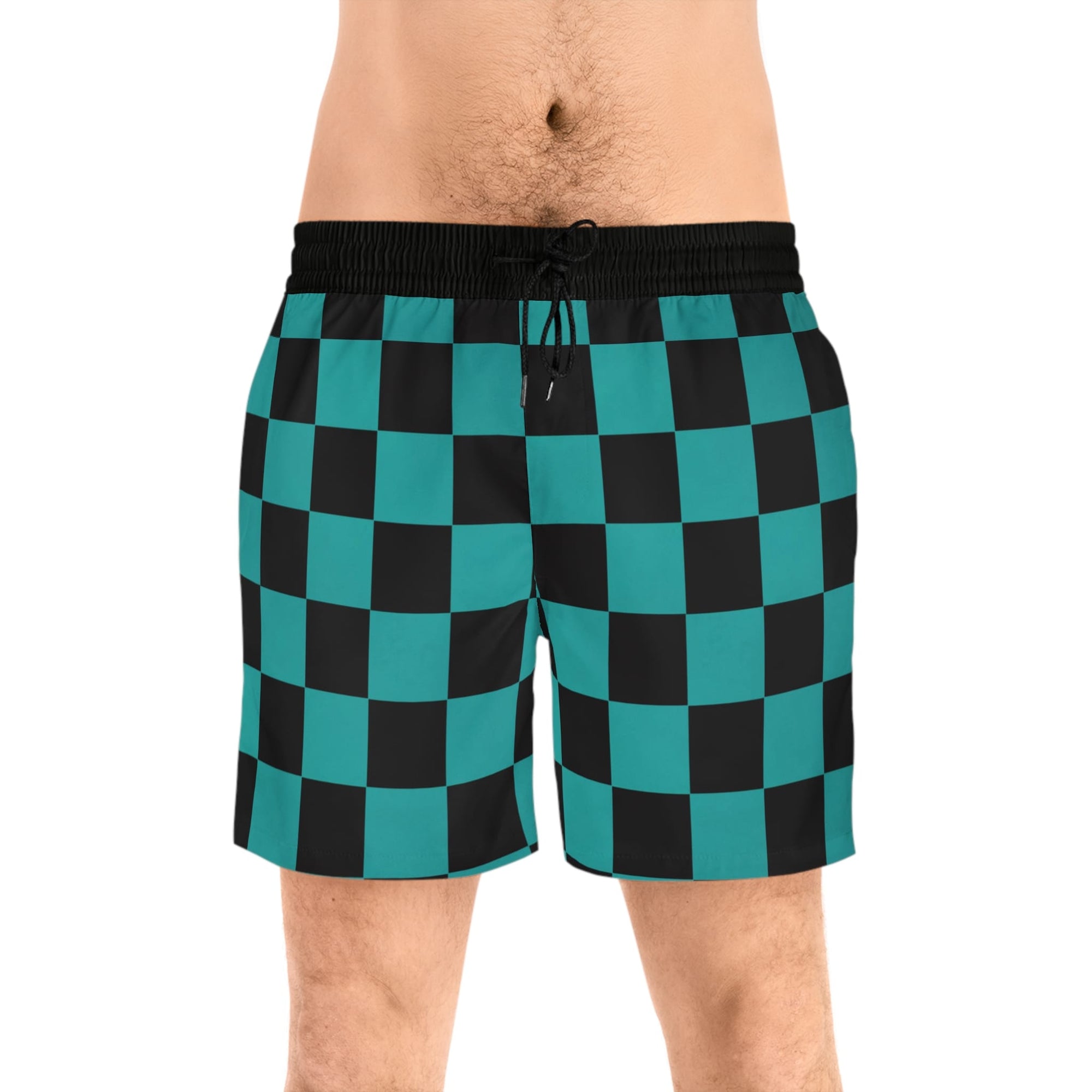 kimetsu Classic Green Check Board Shorts