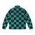 Demon Classic Check Pattern Puffer Jacket