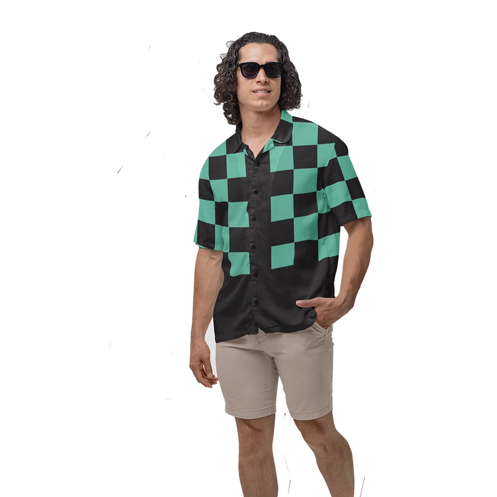 DS New Check Pattern Hawaiian Shirt
