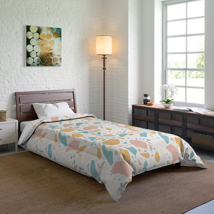 Terrazzo Multi Colored Alternative Blend Comforter Set Bedding