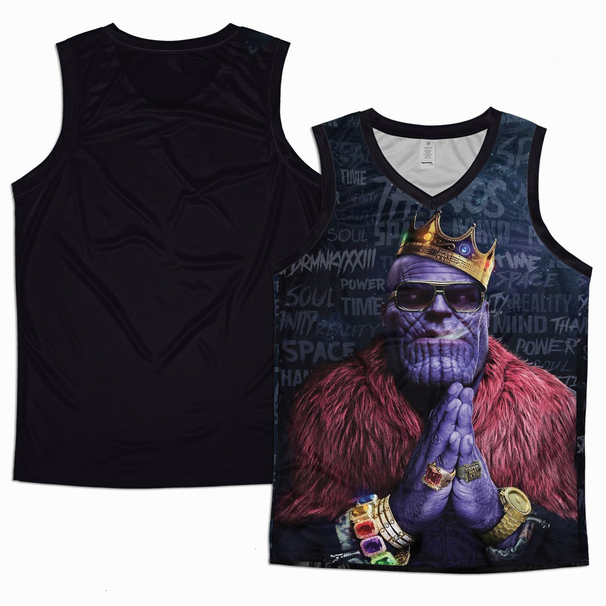 King Thanos Rap Style Hip Basketball Jersey