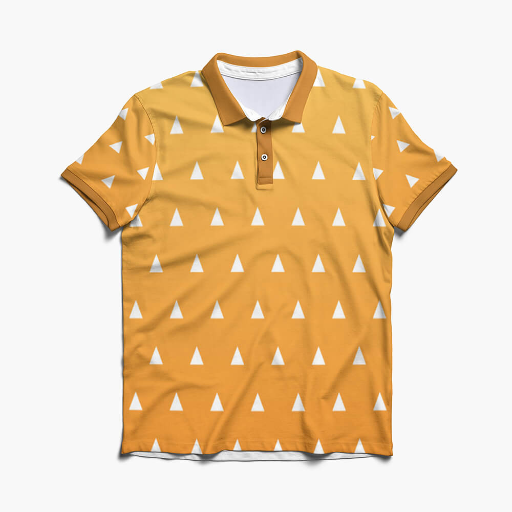 Thunder Breath Pattern Polo Shirt