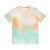 Tie-Dye Peach Green  All Over Brushed T-Shirt